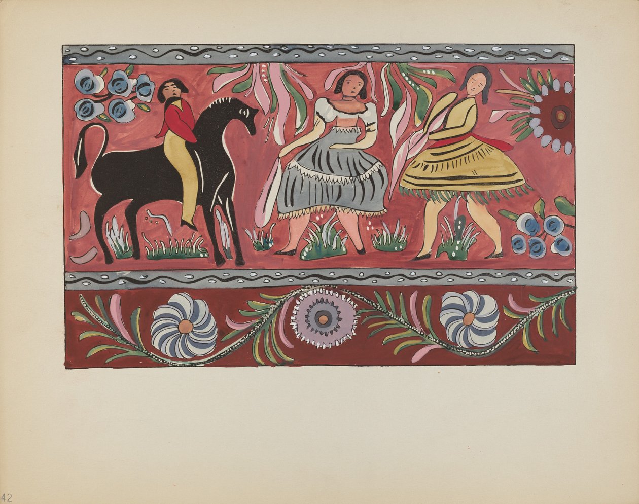 Plate 42: Painted Chest Design: From Portfolio "Spanish Colonial Designs of New Mexico"   1221712   ja       japanese Successfully Translated  Original: Chinese goldfish, 18th century Translat: Chinese goldfish, 18th century 1176451 ja japanese Successfull 作： アメリカの20世紀