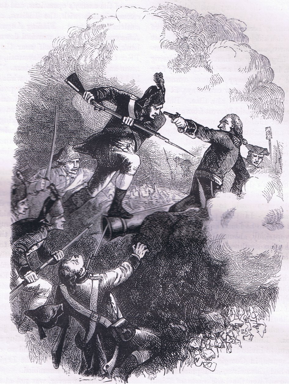 ストニー・ポイントへの攻撃（1900年頃、Cassell, Petter & Galpin社発行のCassells History of the United Statesからの挿絵）（リトグラフ版 作： アメリカ英語学校
