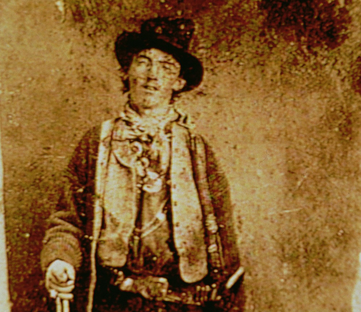 ビリー・ザ・キッド（1859-81） 1880年頃（オリジナルのティンタイプのコピー 作： アメリカの写真家