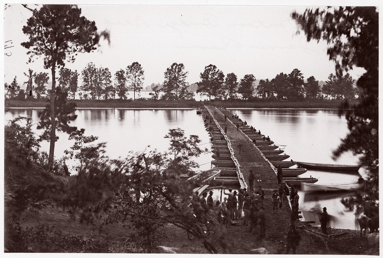 1865年頃のブラディ要塞の宿舎（ガラスネガからのアルバム・シルバー・プリント 作： アメリカの写真家