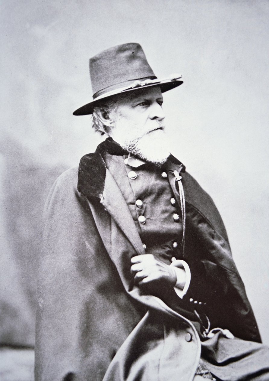 フィリップ・セント・ジョージ・クック将軍（1809～95年）（モノクロ写真 作： アメリカの写真家