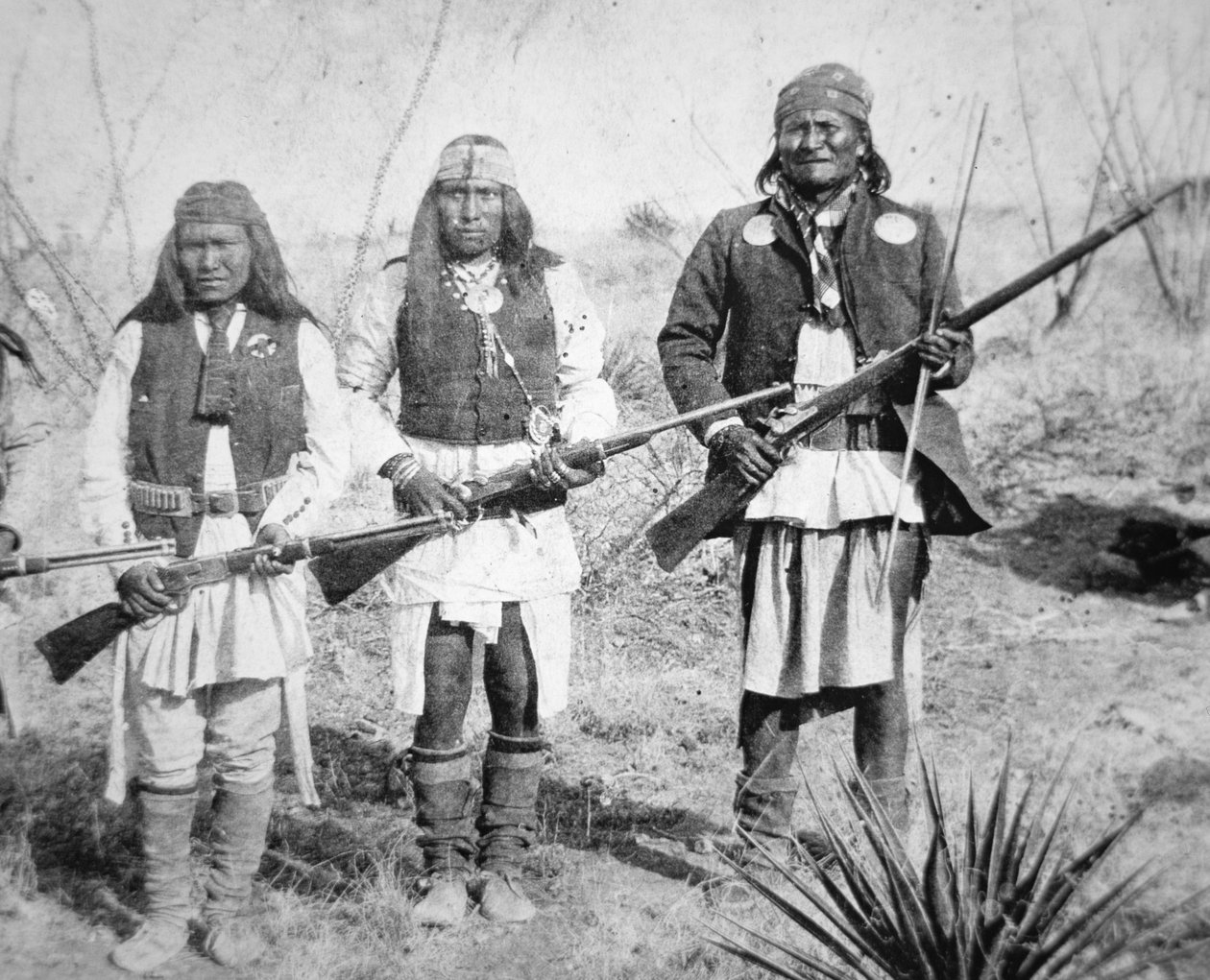 ネイティブアメリカンインディアンのアパッチ族の戦士ジェロニモ