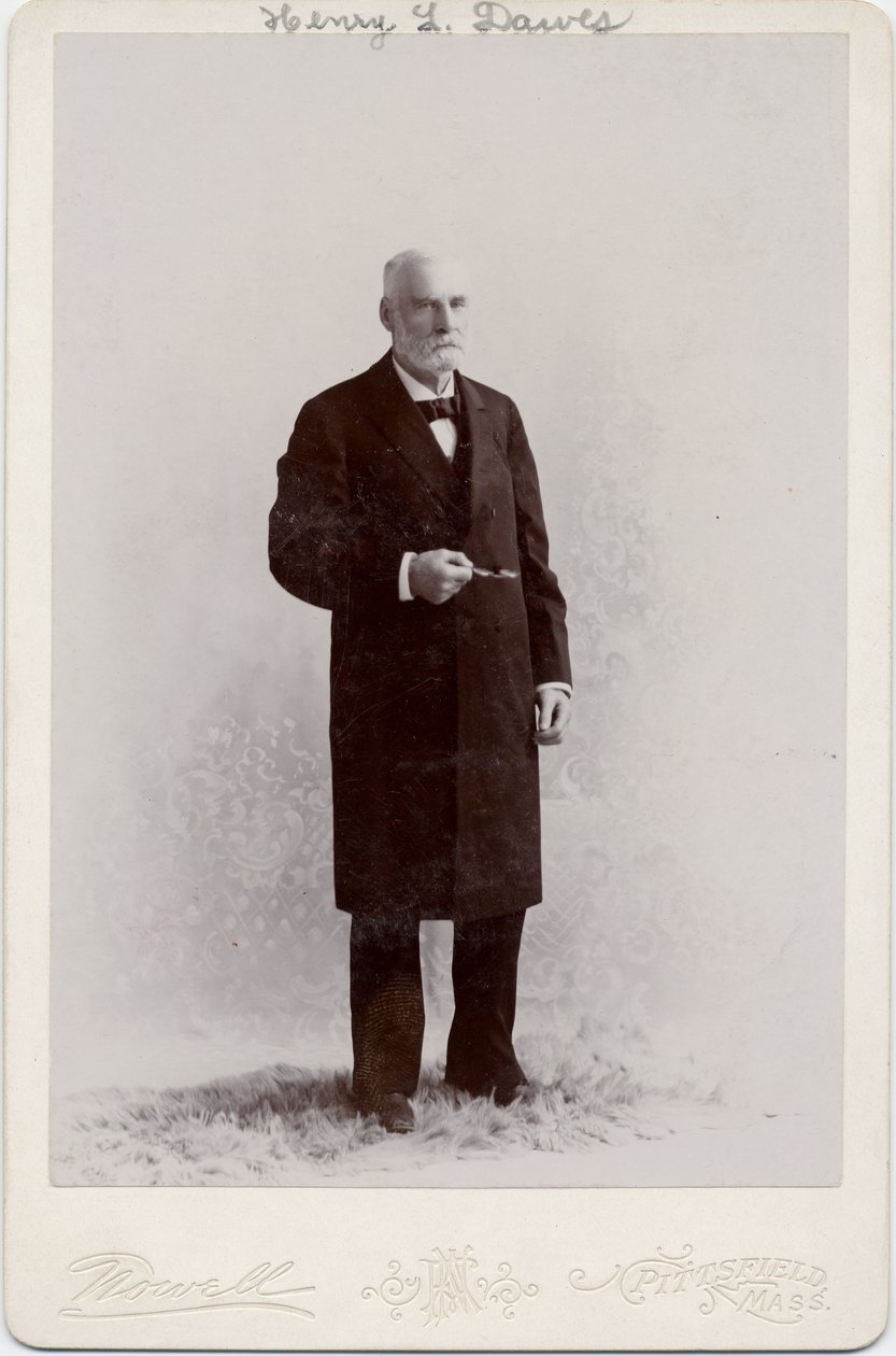 Henry Laurens Dawes（1816-1903）、US Senator、photo by Nowell、Pittsfield、Massachusetts（アルブメン写真） 作： アメリカの写真家