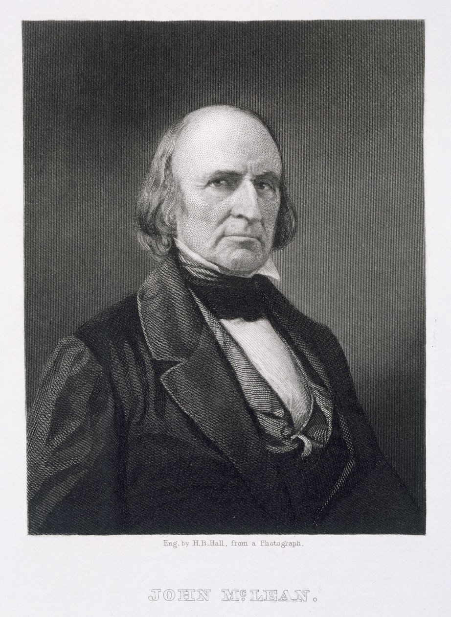写真の後でヘンリーブライアンホール（1808-84）によって刻まれたジョンマクリーン（1785-1861） 作： アメリカの写真家