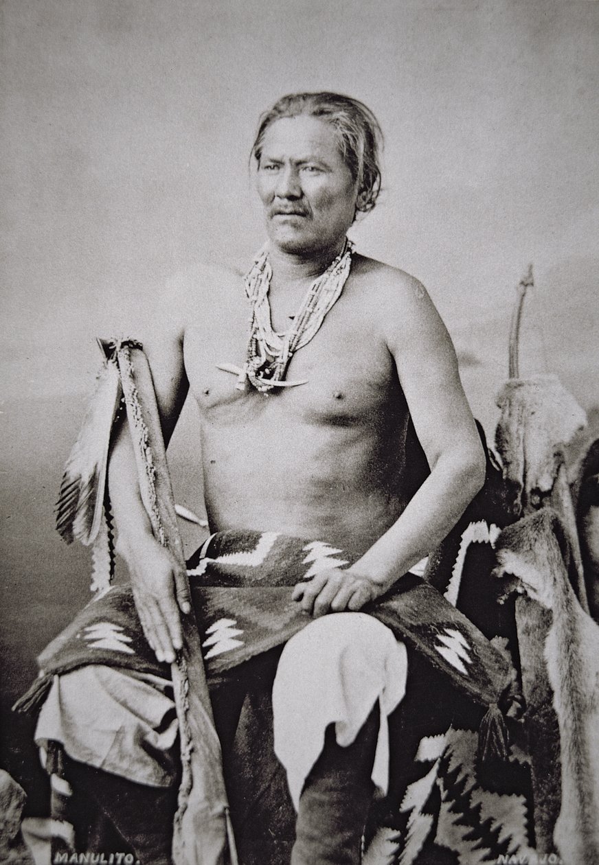 マヌエルイト（1818～93）ナバホ族の首領 1870～84年 作： アメリカの写真家