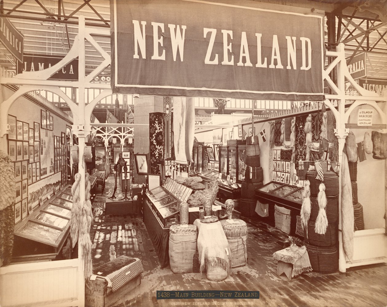 ニュージーランド、センテニアル国際展、1876（アルブメンプリント） 作： アメリカの写真家