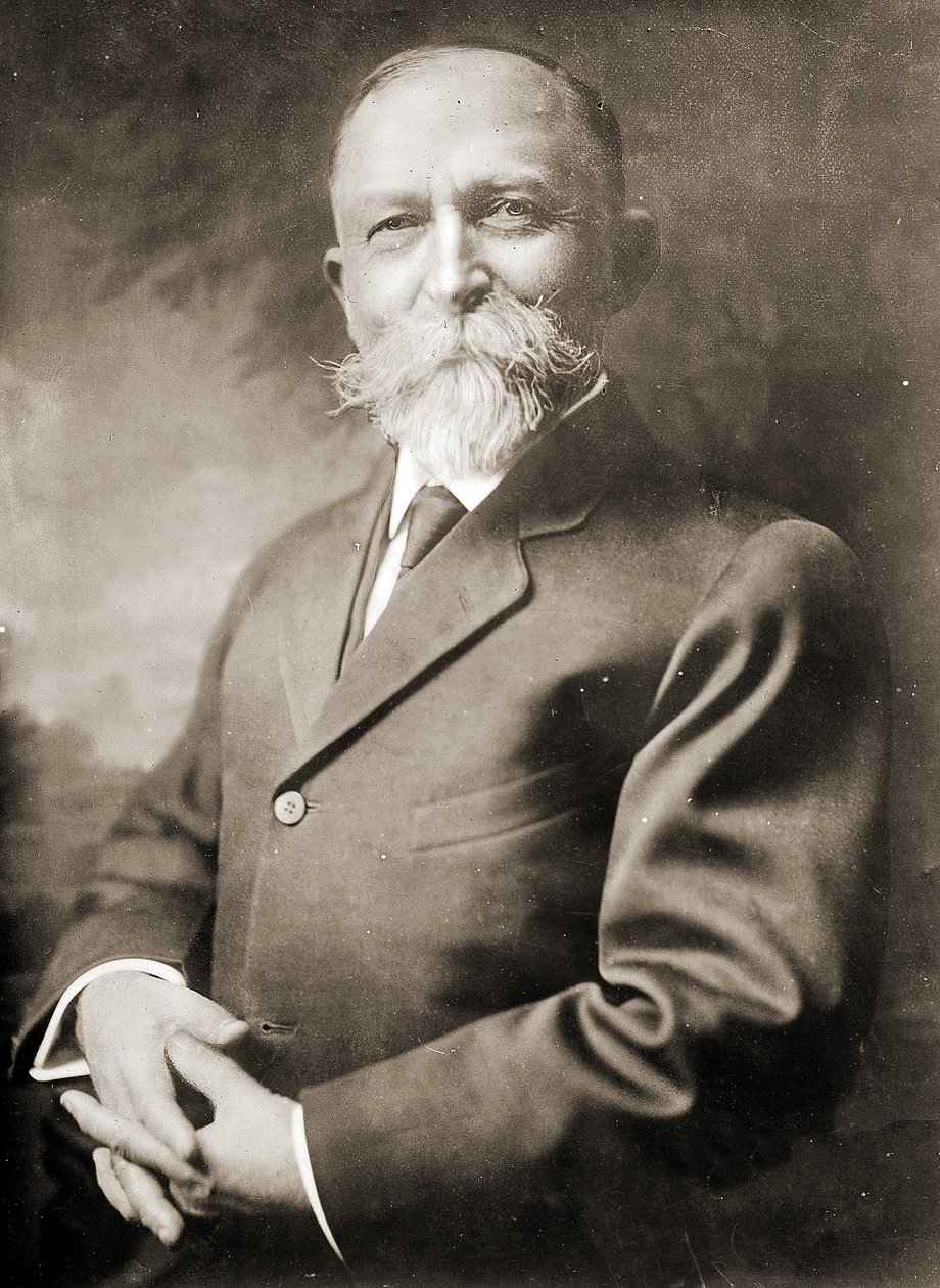ジョン・ハーヴェイ・ケロッグの肖像（1852-1943）（セピア写真） 作： アメリカの写真家