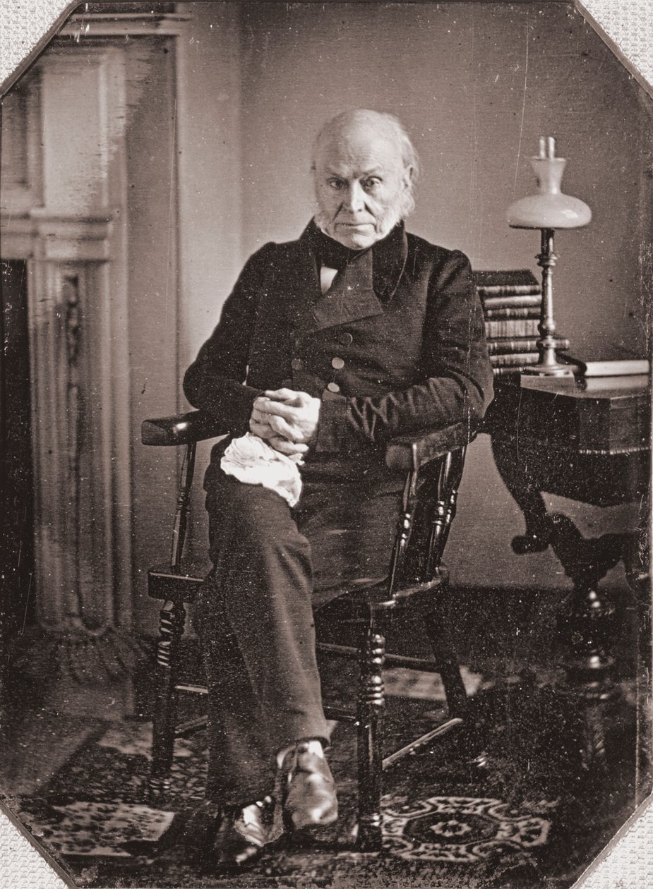 ジョン・クインシー・アダムズの肖像 1840年代頃（ダゲレオタイプ） 作： アメリカの写真家
