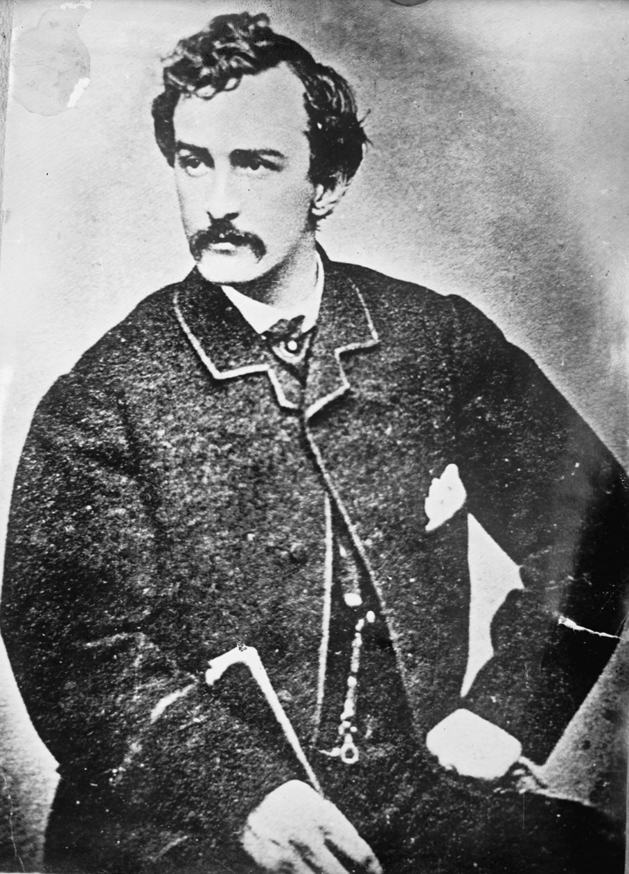 ジョンウィルクスブースの肖像、1861-65年 作： アメリカの写真家