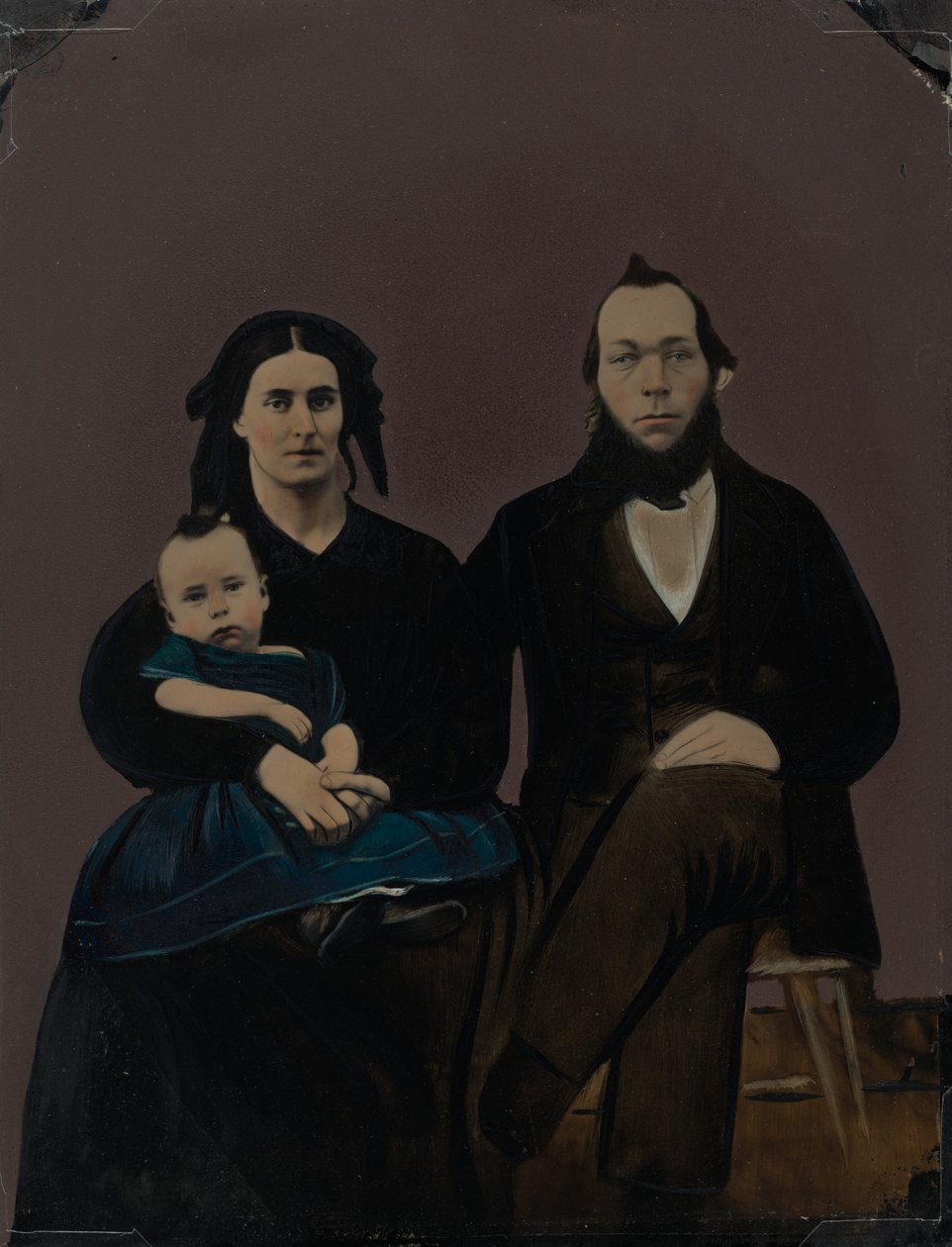家族の肖像、1860年代（写真） 作： アメリカの写真家