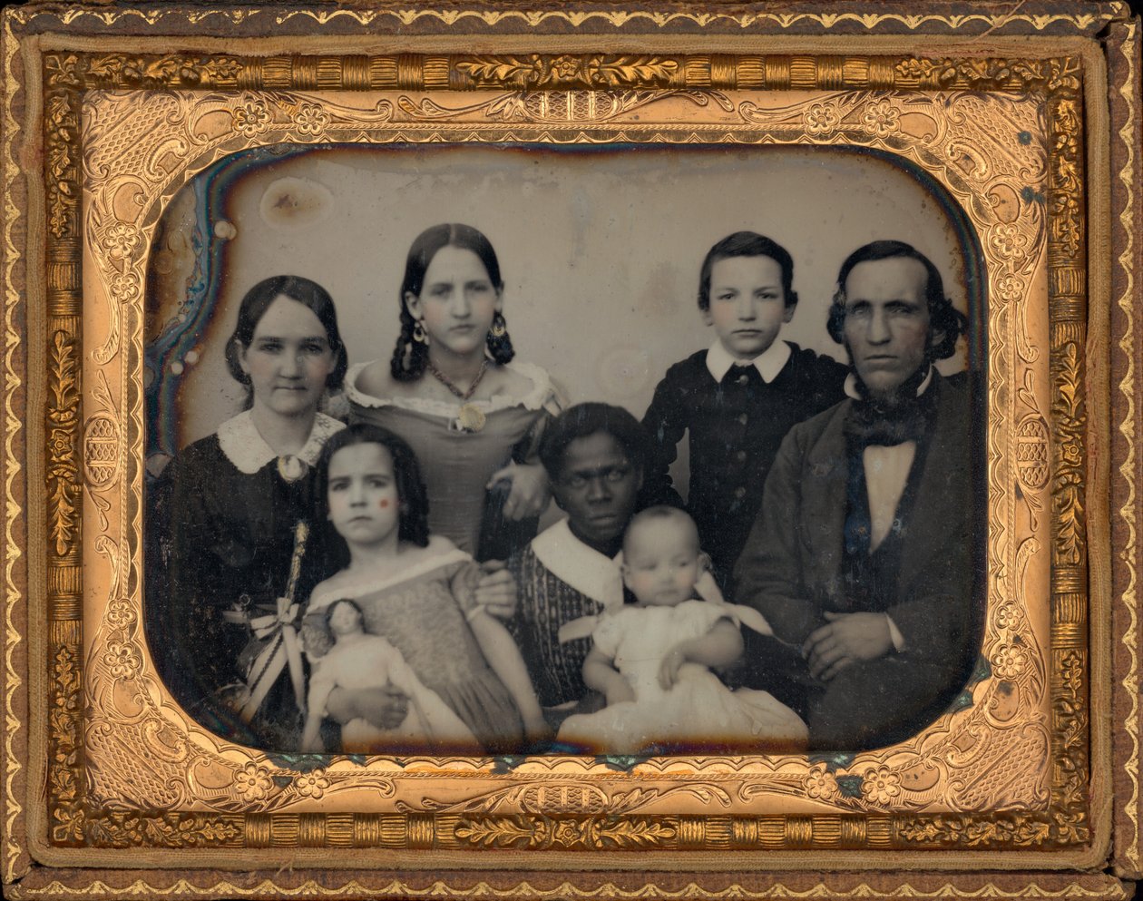 家族の肖像、1860年代（写真） 作： アメリカの写真家