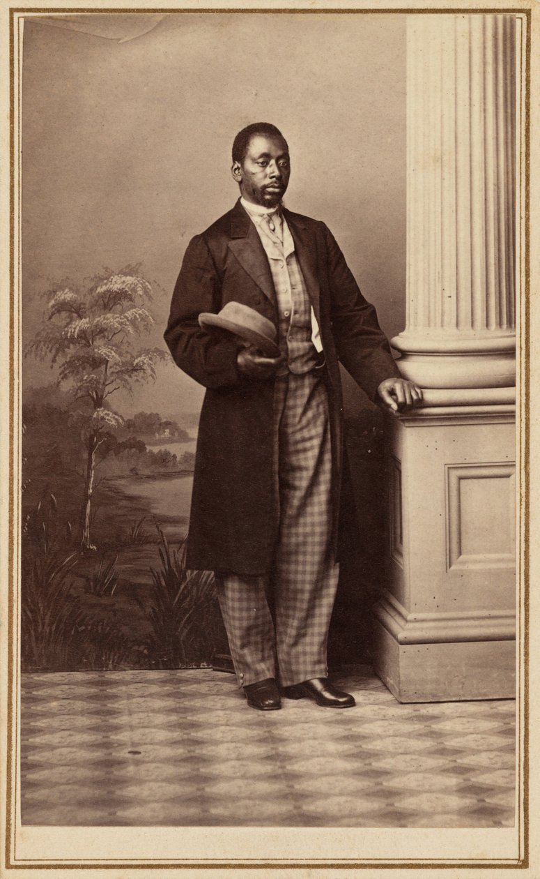男の肖像、1860年代（写真） 作： アメリカの写真家