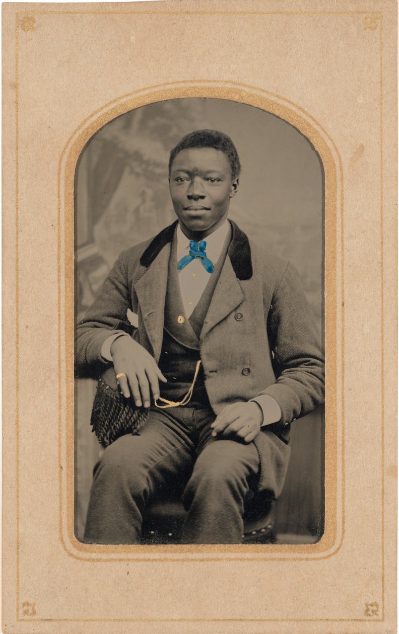 男性の肖像,c.1880年代（写真） 作： アメリカの写真家