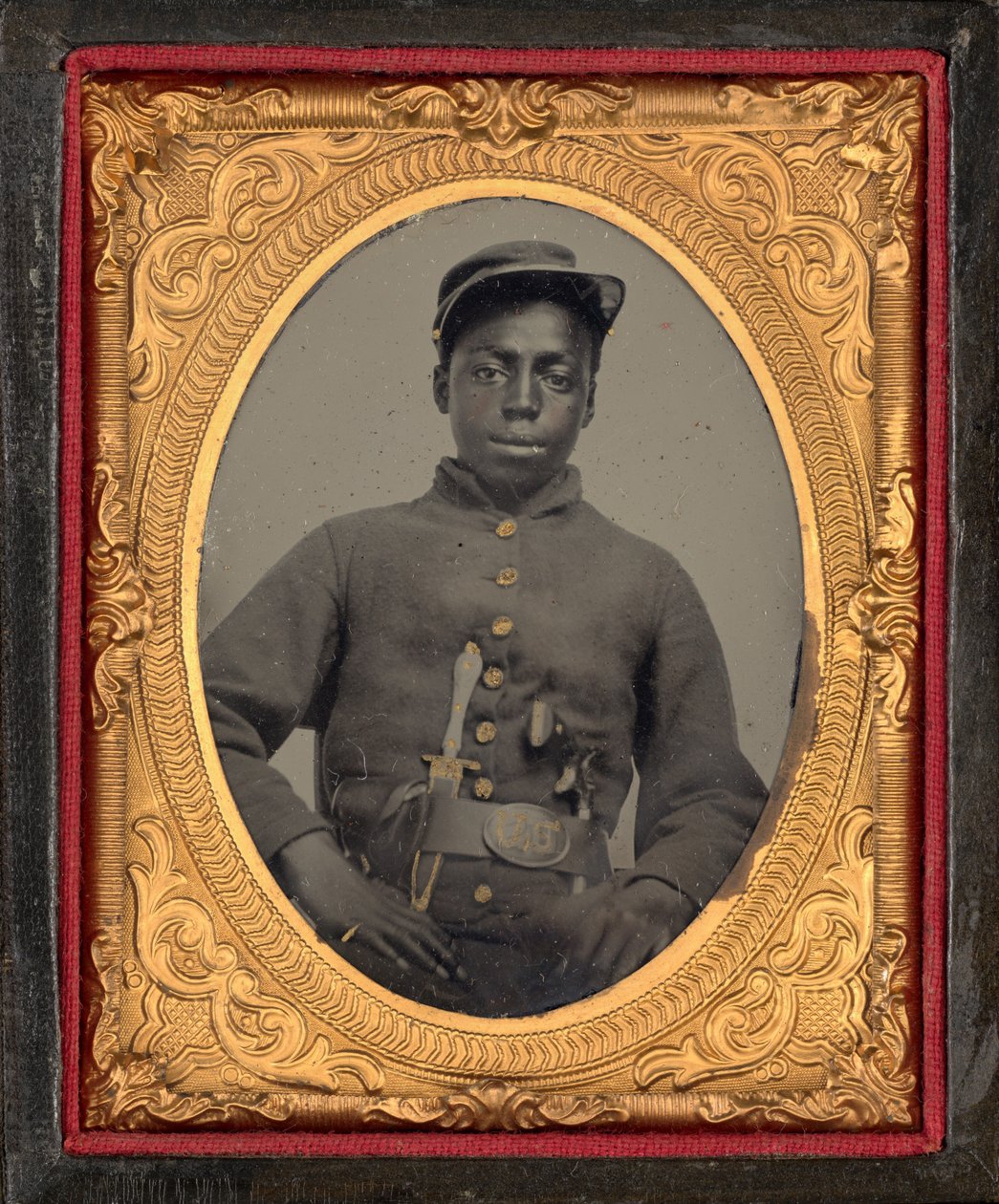 兵士の肖像,c.1863年（写真） 作： アメリカの写真家