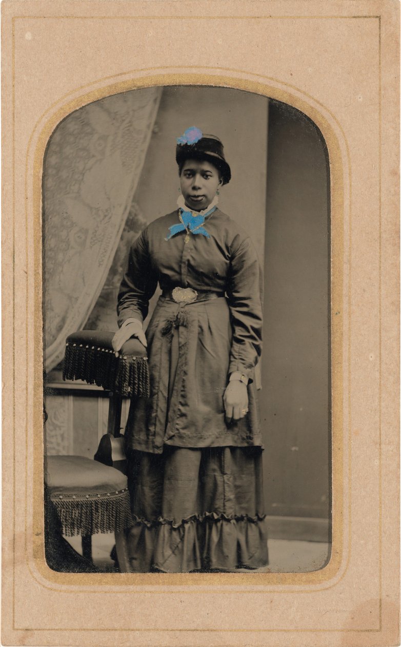 女性の肖像,c.1880年代（写真） 作： アメリカの写真家