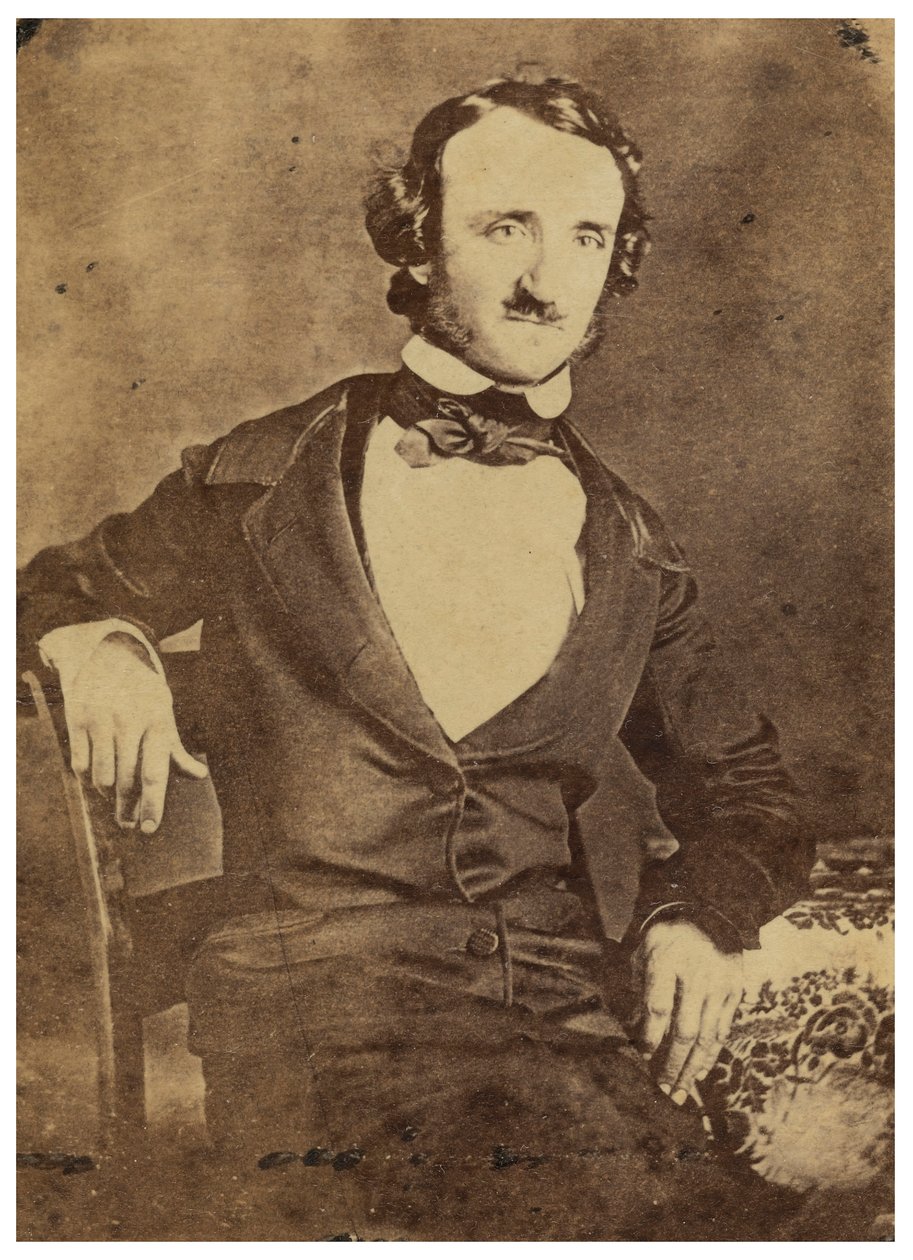 エドガーアランポーの着席した肖像画。 1876（ダゲレオタイプ） 作： アメリカの写真家