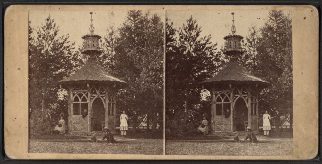 サマーハウス、オナイダコミュニティ、ニューヨーク州、1873 作： アメリカの写真家