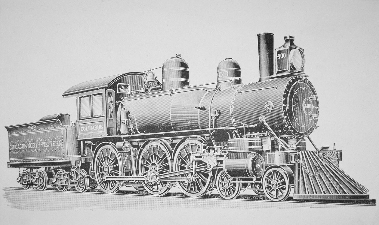 スケネクタディの機関車（彫刻 作： アメリカの学校