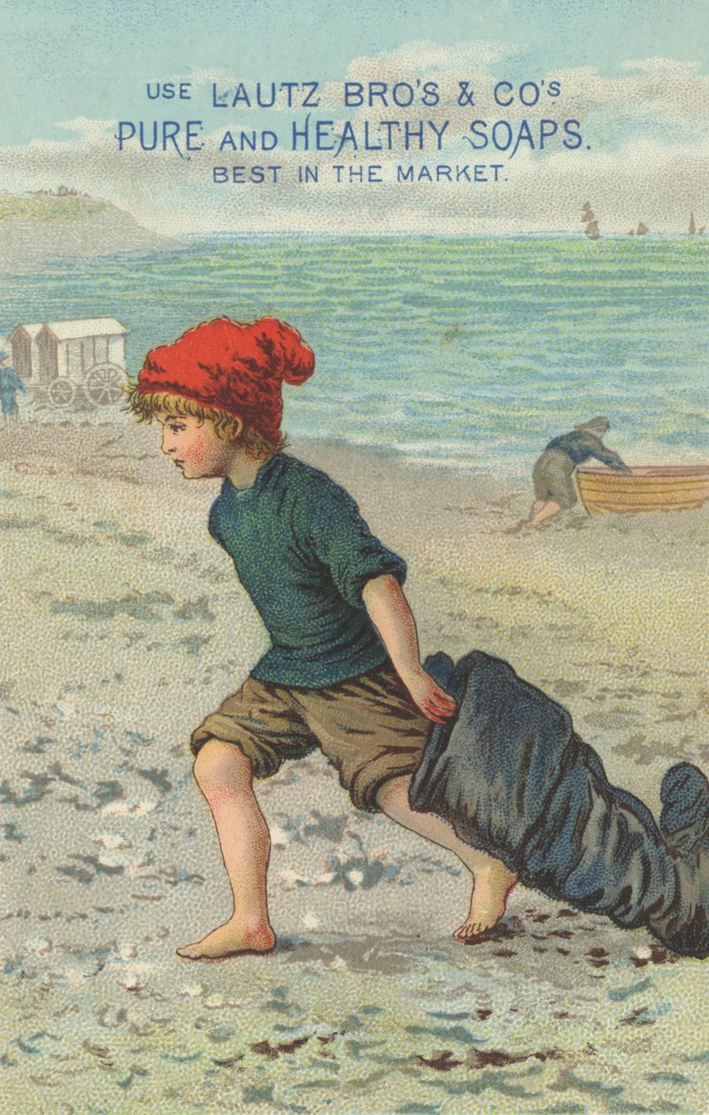 Lautz Bros＆Cosの純粋で健康的な石鹸の宣伝、c.1880 作： アメリカの学校
