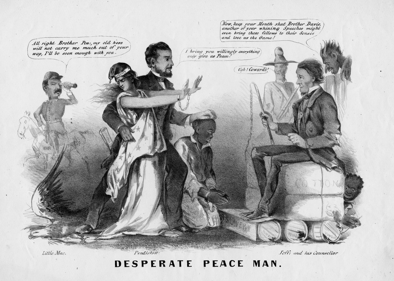 絶望的な平和の男、Currier＆Ives、ニューヨーク、1866年刊 作： アメリカの学校
