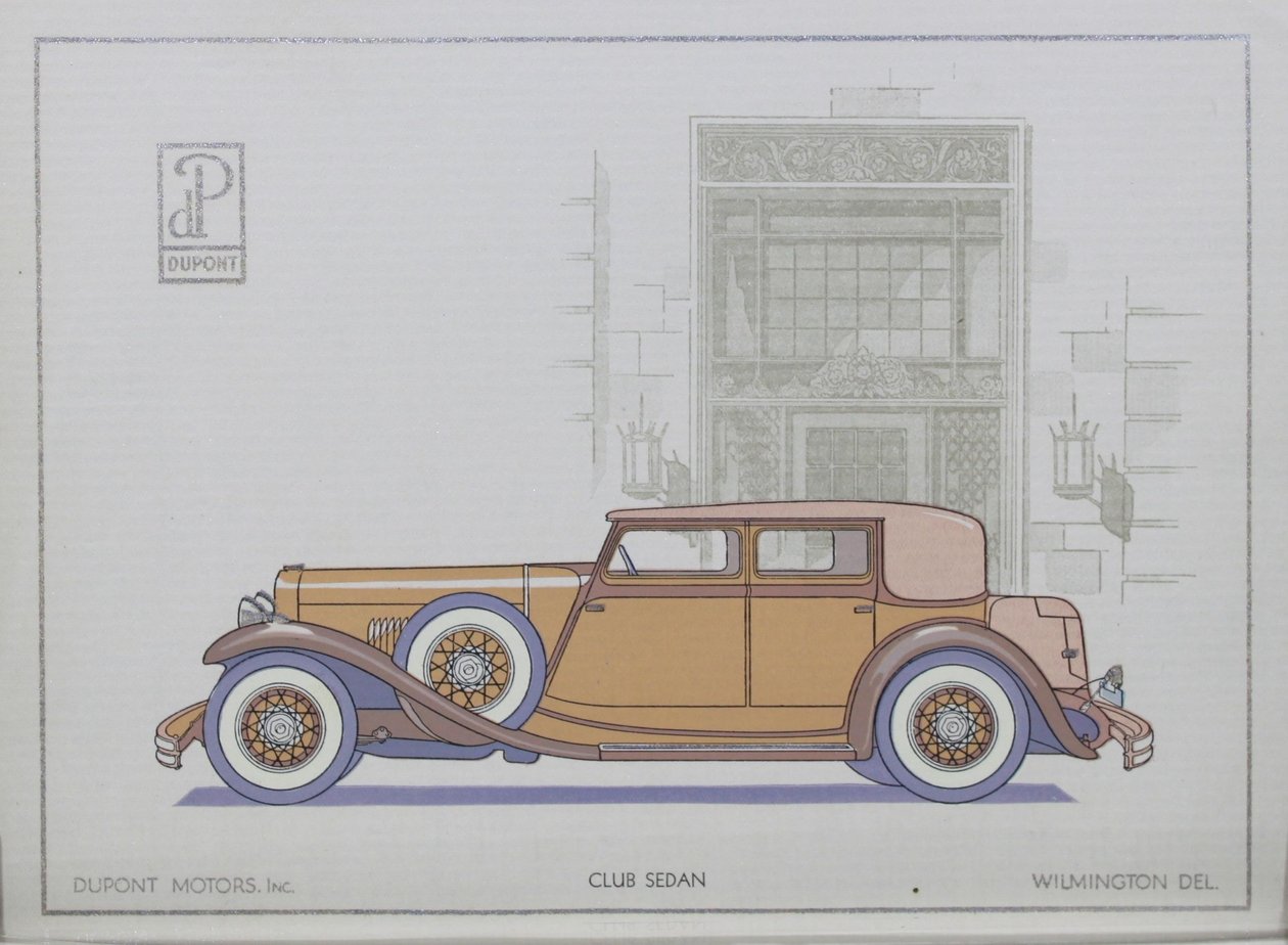 デュポンモーターカー：クラブセダン、1921年 作： アメリカの学校