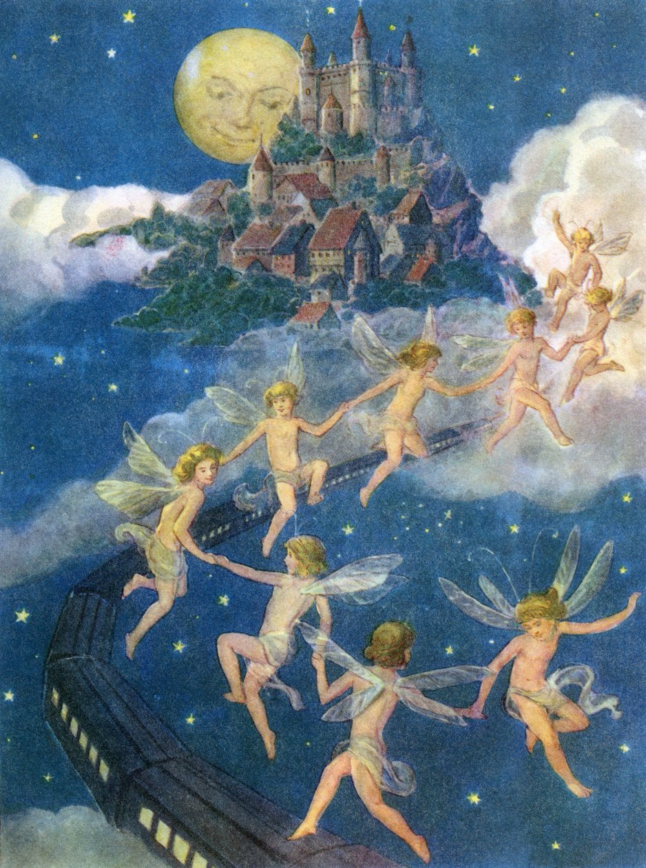 天空の城へ飛ぶ妖精たち 作： アメリカの学校
