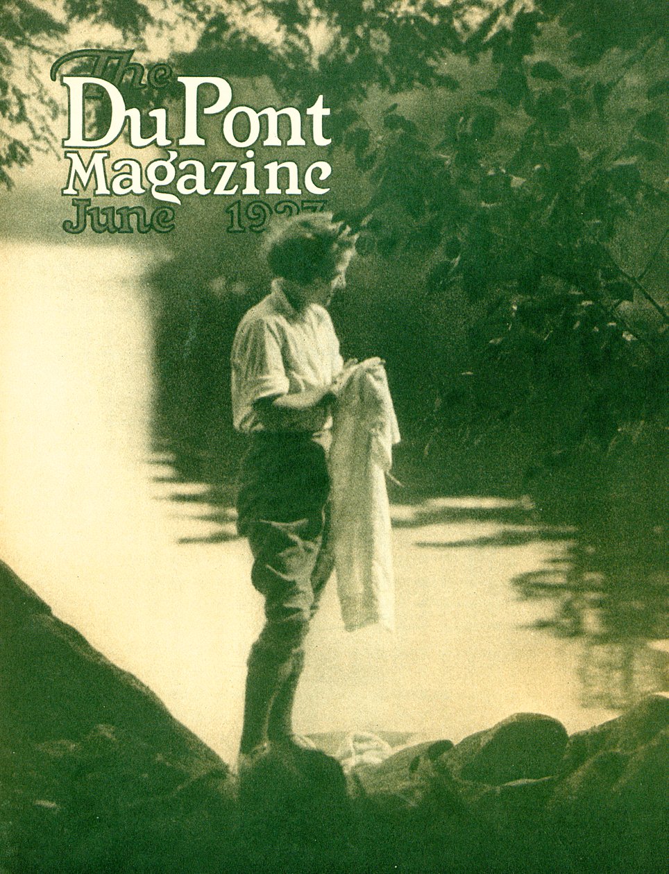 デュポン誌の表紙、1923年6月 作： アメリカの学校