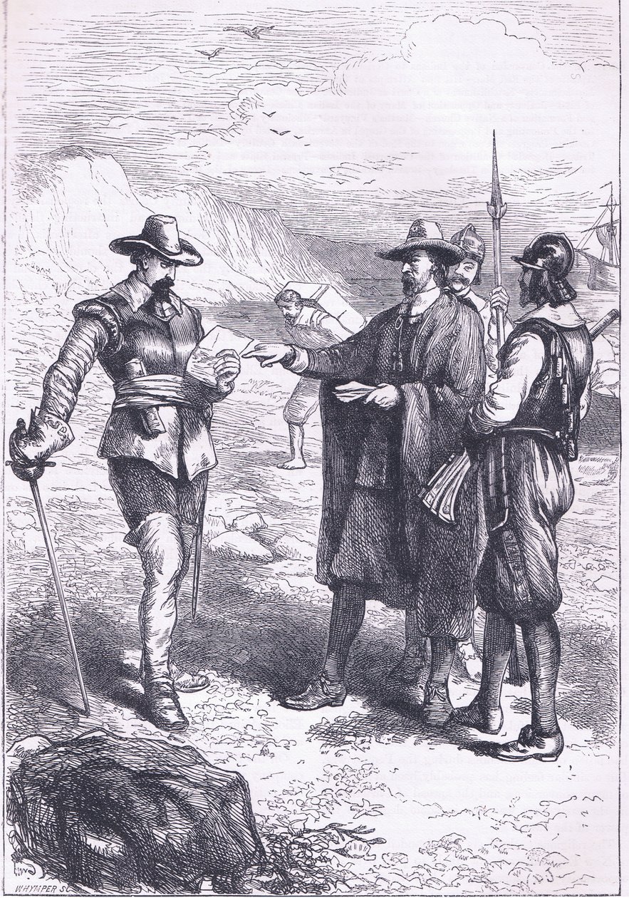 ゴートンの上陸（1646年）、1890年頃にPetter & Galpin社から出版されたCassell