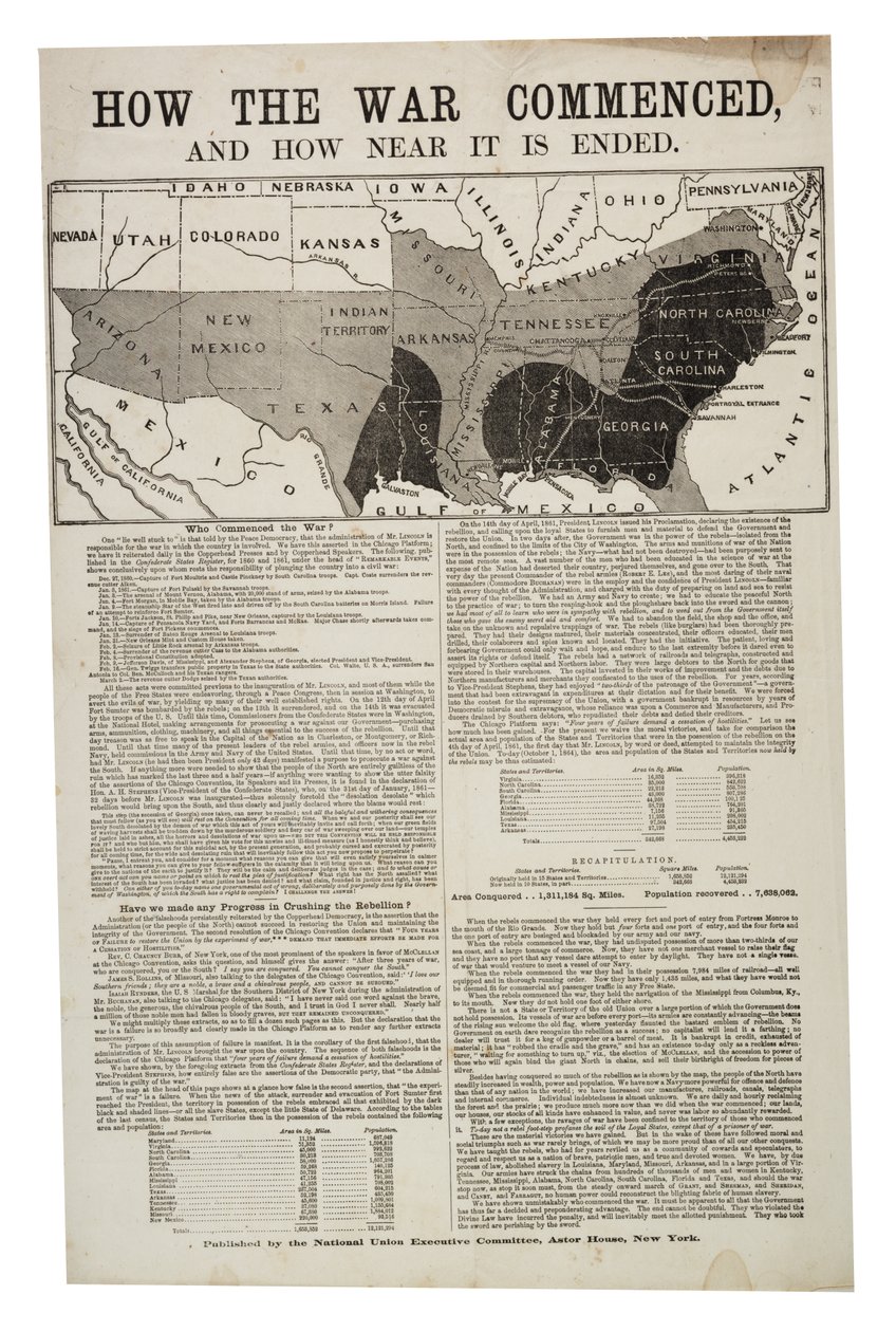 1864年10月1日、戦争はどのように始まり、どのように終焉を迎えたか 作： アメリカの学校