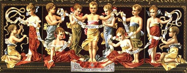 愉快なクリスマスの昔話をもう一度歌おう」（クロモリト 作： アメリカの学校