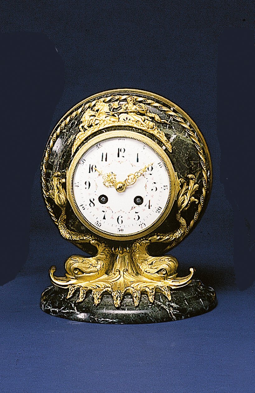 Black、Starr＆Frostが販売するマントルピース時計、c.1875-1900 作： アメリカの学校