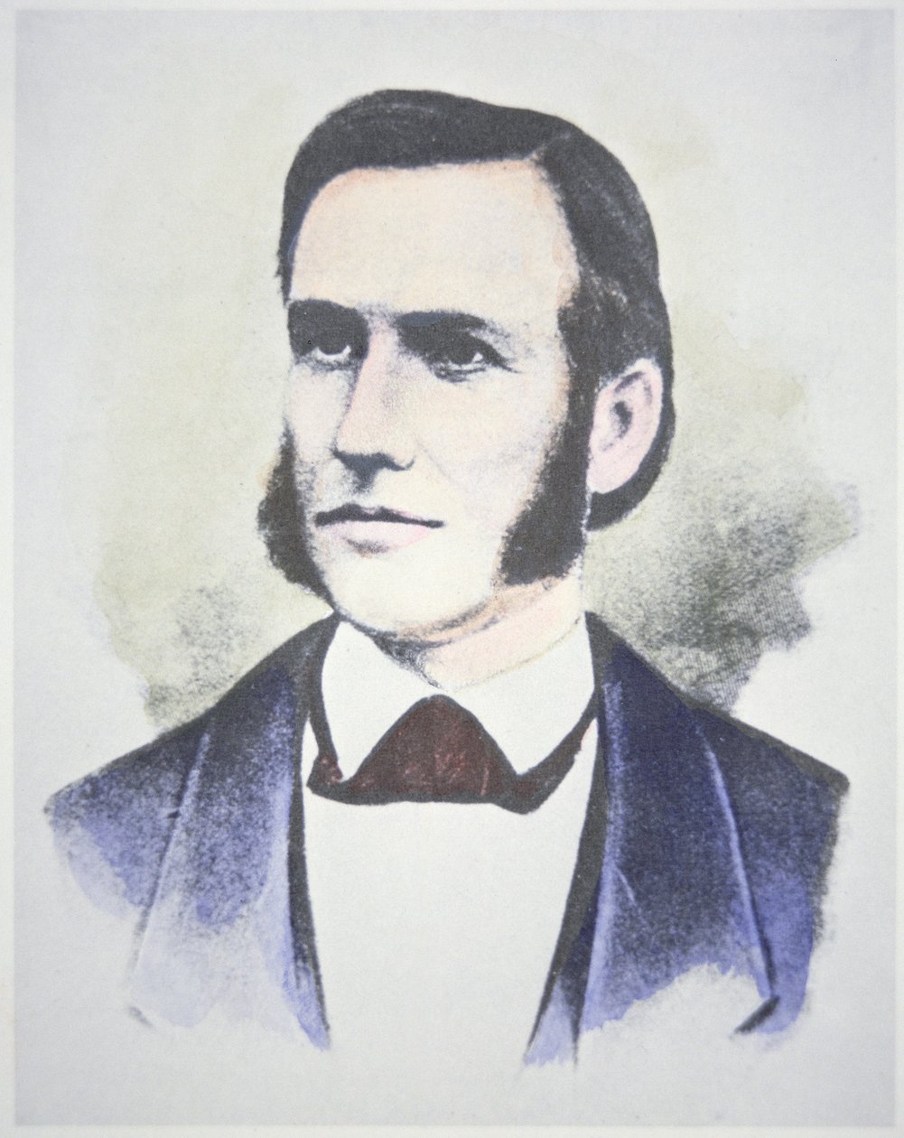 マーカス・ホイットマン（1802-47）（カラーリトグラフ）（268169も参照 作： アメリカの学校
