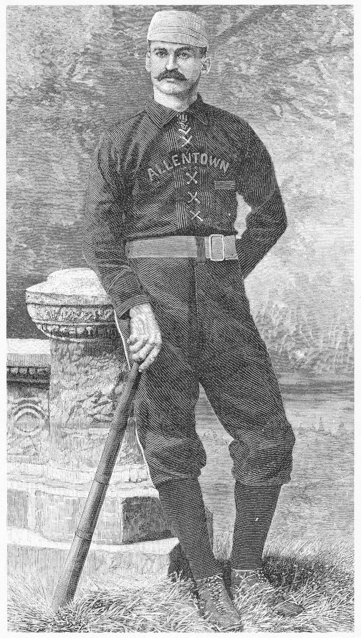 マイケル・J・ケリー、1880年代の「キング・オブ・ザ・ダイヤモンド」（エングレービング 作： アメリカの学校