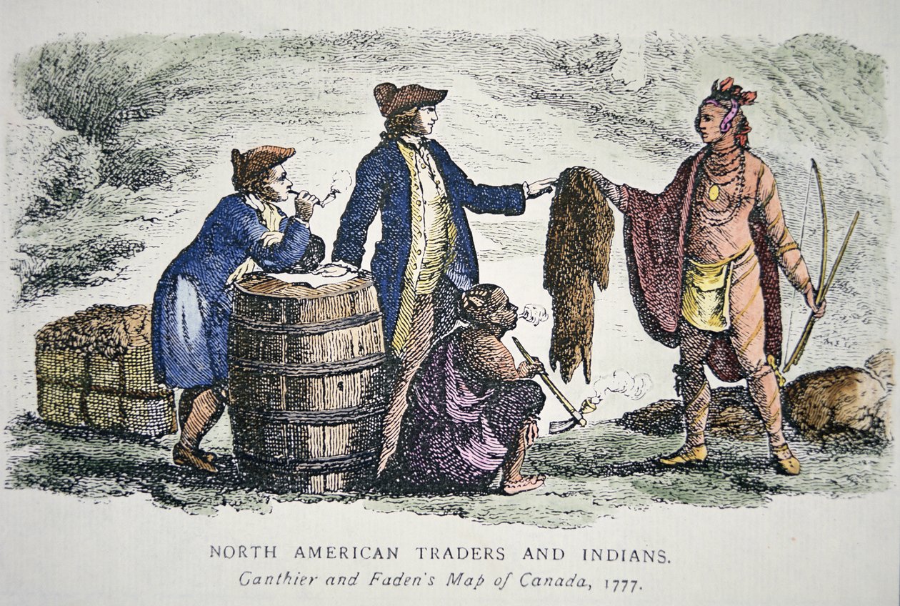 ネイティブアメリカンの毛皮の取引 作： アメリカの学校