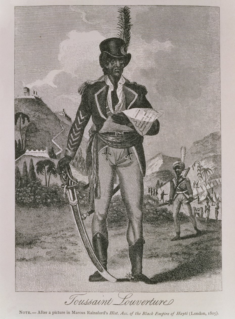 フランソワ・ドミニク・トゥーサン＝ルーヴェルチュール（c.1743-1803）の肖像（エングレーヴィング 作： アメリカの学校