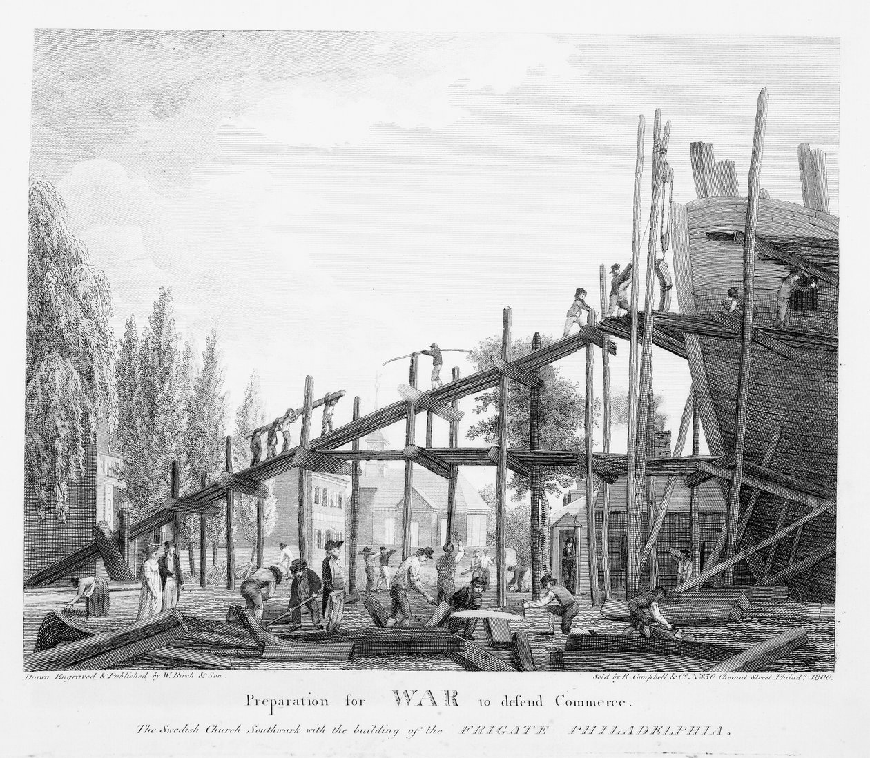 商取引を守る戦争の準備、1800 作： アメリカの学校