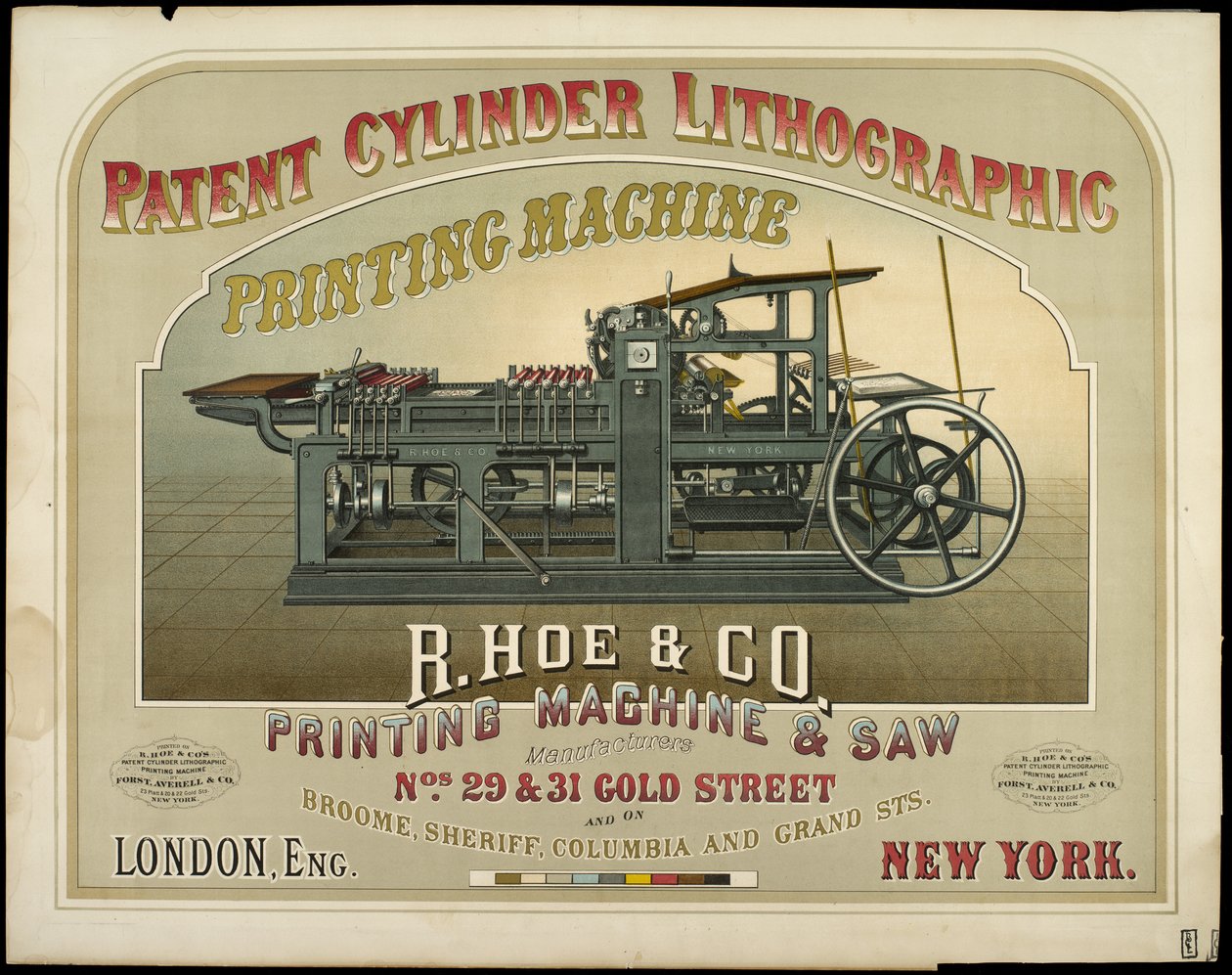 R. Hoe＆Co.印刷機＆鋸メーカー 作： アメリカの学校