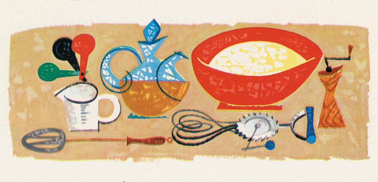 レトロな食べ物調理器具 作： アメリカの学校