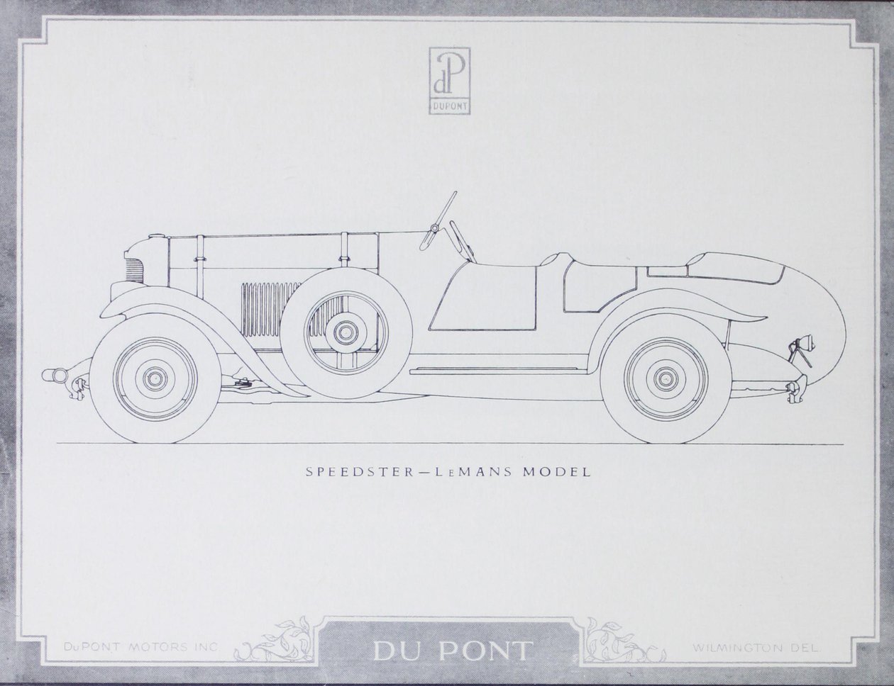 スピードスター-ルマンモデル、デュポンモーターカー、1921年 作： アメリカの学校