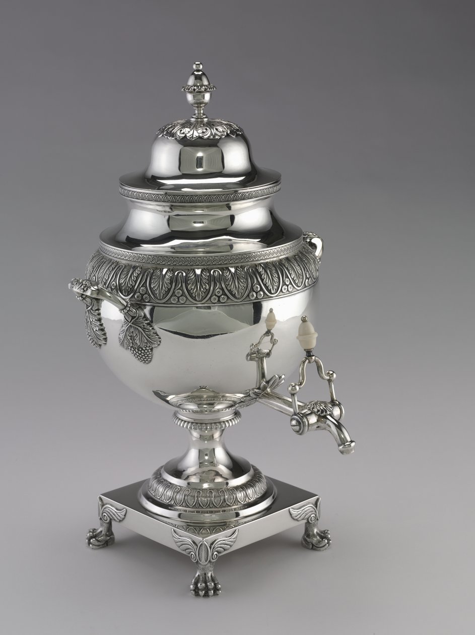 ハーヴェイルイス製作の茶壺、1811年から25年 作： アメリカの学校