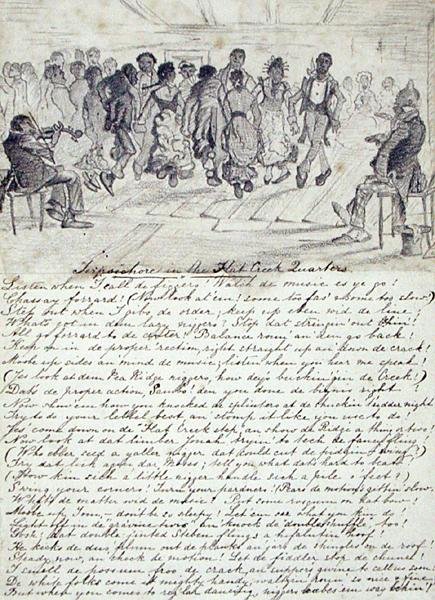 ピーリッジ、フラット・クリーク・クォーターズのターピショアー、1860年頃（紙に鉛筆） 作： アメリカの学校