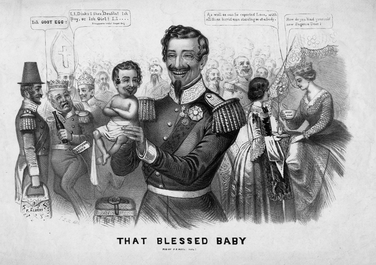 その祝福された赤ちゃん、ジョンLメイジ、フィラデルフィア、1869年頃発行 作： アメリカの学校