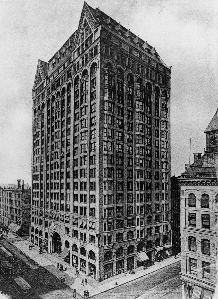 国会議事堂、別名フリーメーソン寺院、シカゴ、1892-1939 作： アメリカの学校