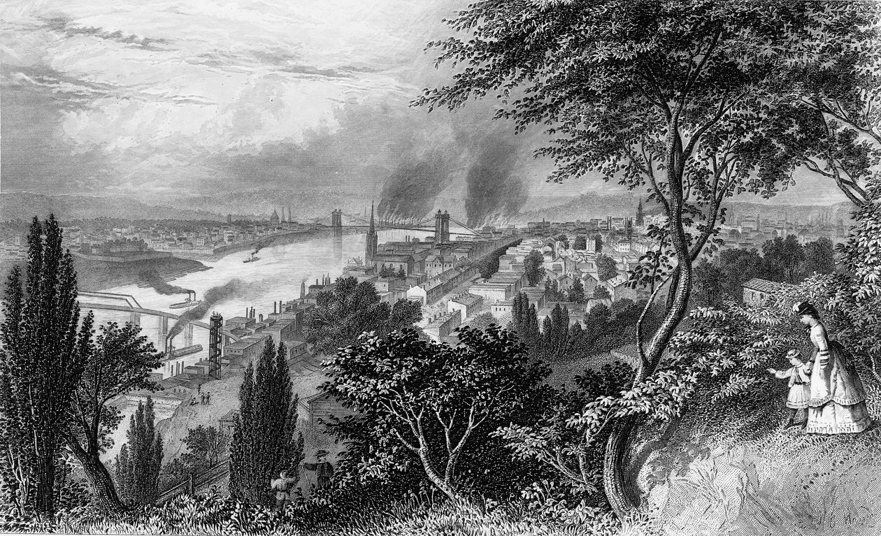 絵のようなアメリカの第二巻からシンシナティ市、オハイオ州、ニューヨーク印刷1872 作： アメリカの学校