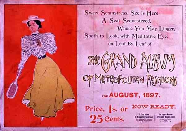 The Grand Album of Metropolitan Fashion」1897年8月号（カラーリトグラフ 作： アメリカの学校