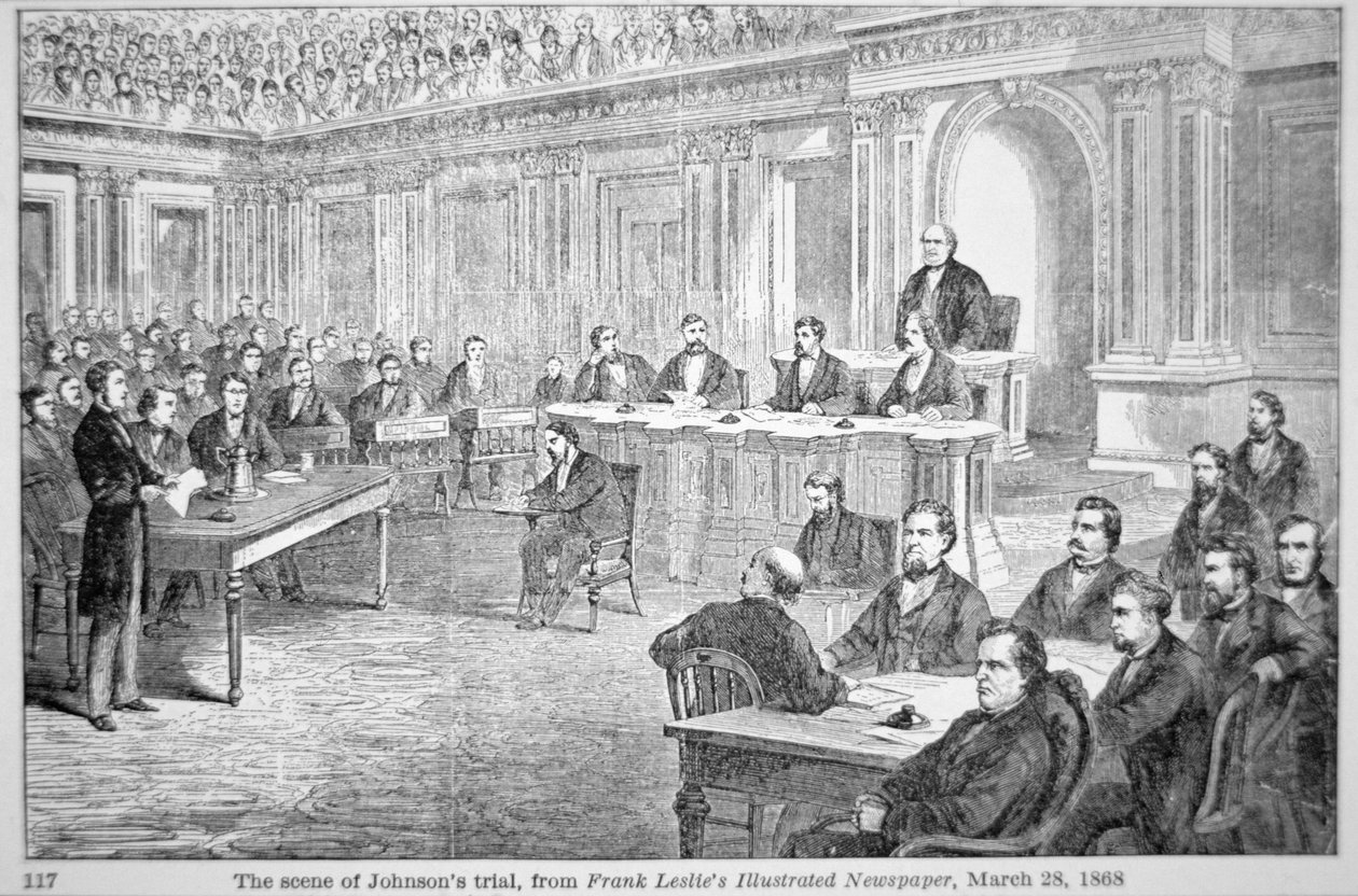1868年のジョンソン大統領弾劾、1868年3月28日の「Frank Leslie