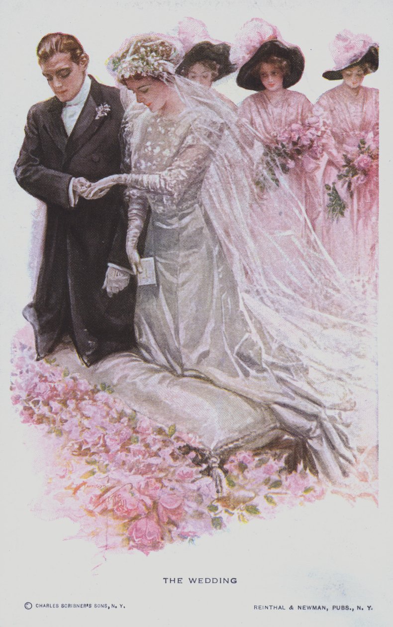 結婚式（カラーリトグラフ） 作： アメリカの学校