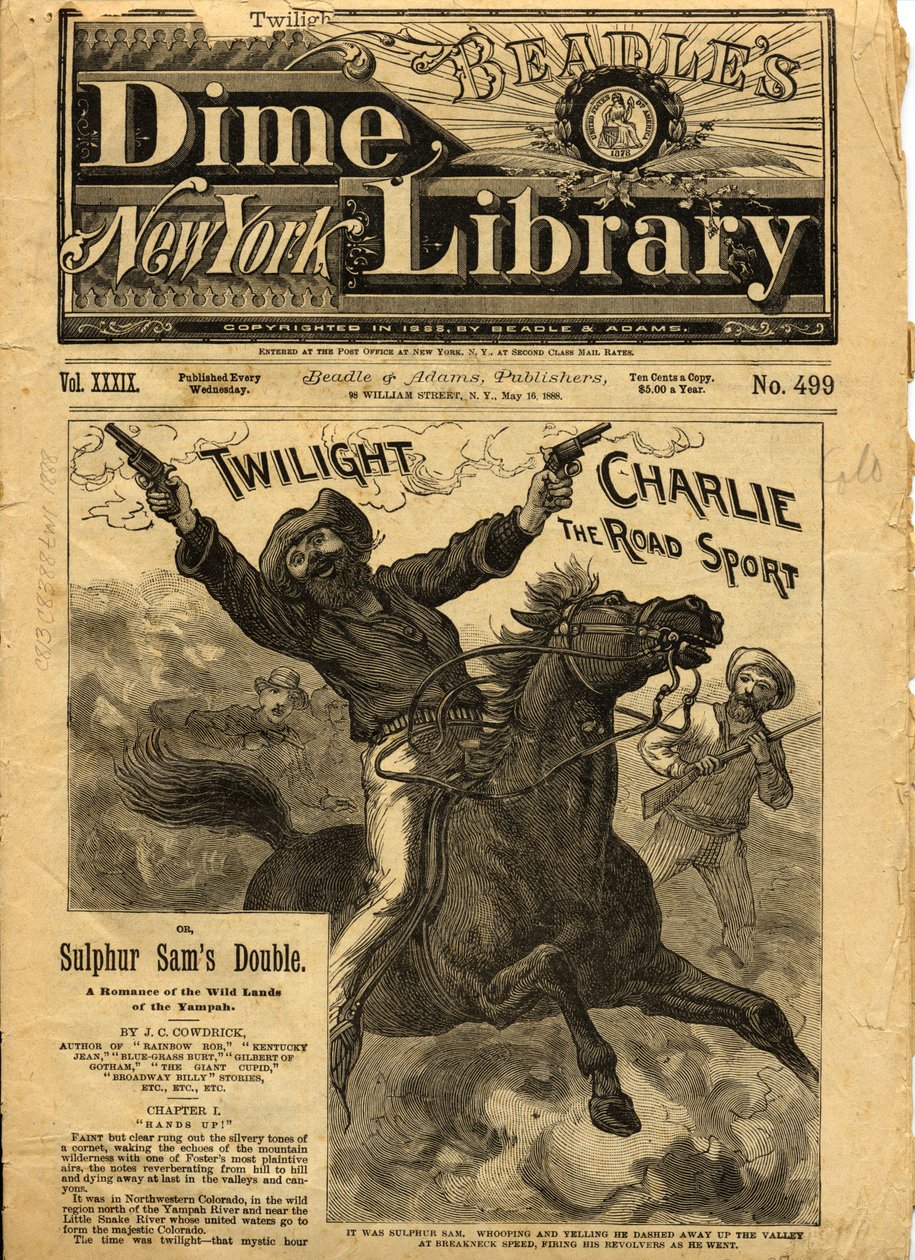 トワイライトチャーリー、ビードルズニューヨーク表紙の小説の表紙、1888 作： アメリカの学校