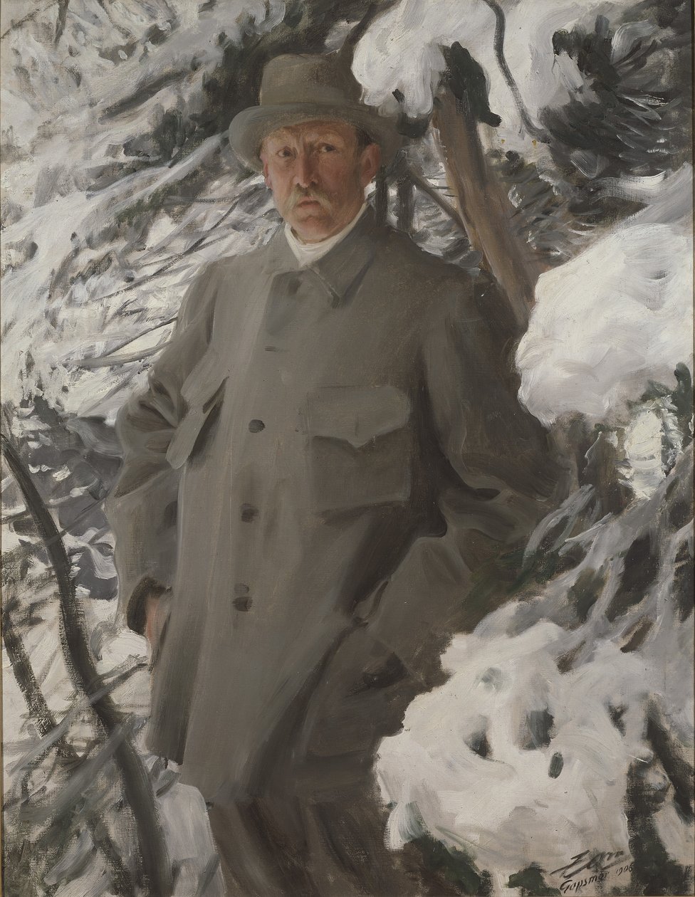 画家ブルーノ・リリエフォルス、1906 作： レナード・ゾルンは違う