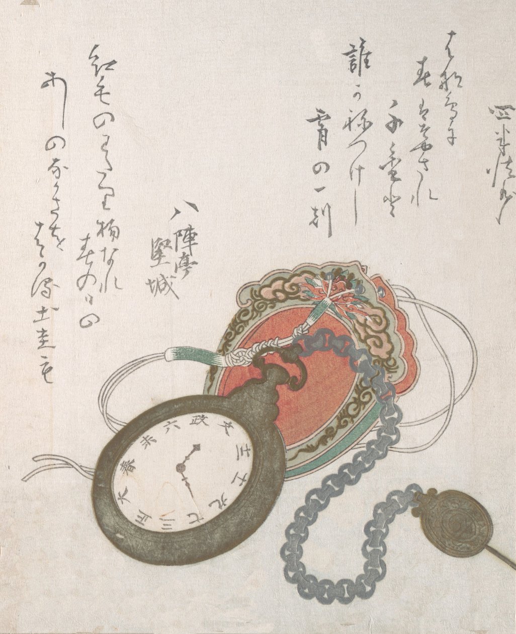洋懐中時計 春雨コレクション 春雨集 vol. 3、1823 日付、1823 日付 作： 安藤広重